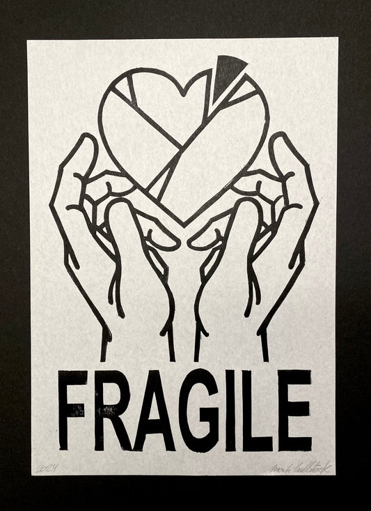 FRAGILE LINO PRINT